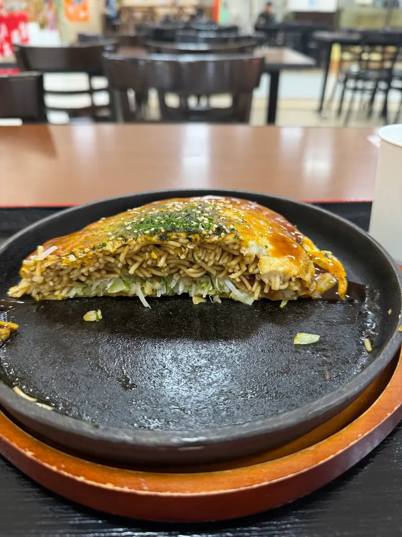 お好み焼き 断面