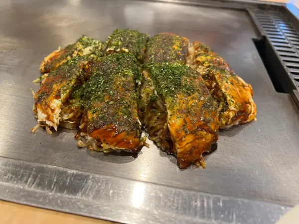 お好み焼き 斜め