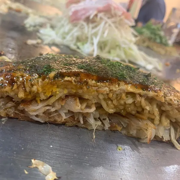 お好み焼き 断面