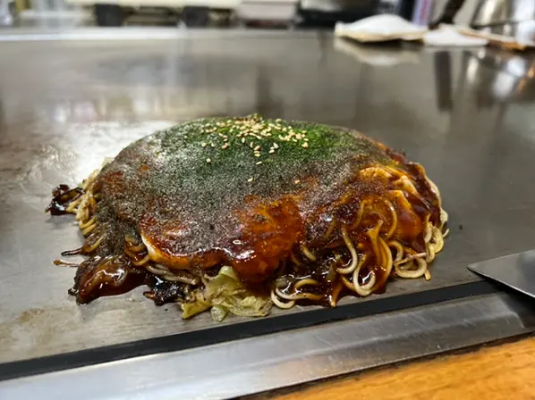 お好み焼き 斜め