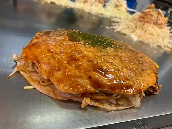 お好み焼き 斜め