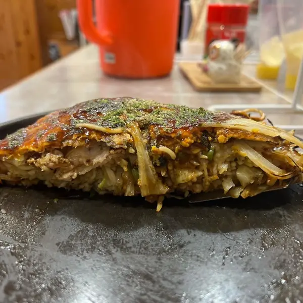 お好み焼き 断面