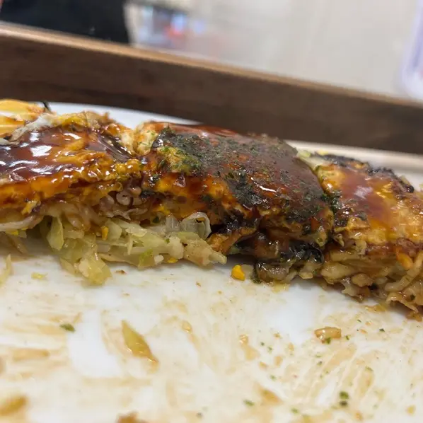 お好み焼き 断面