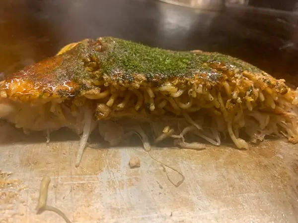 お好み焼き 断面