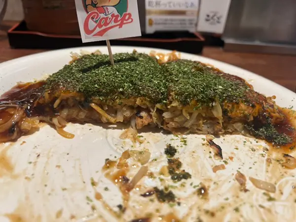 お好み焼き 断面