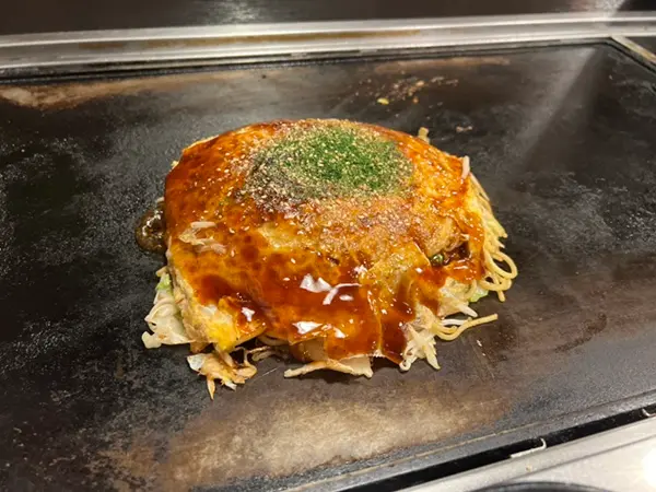 お好み焼き 斜め