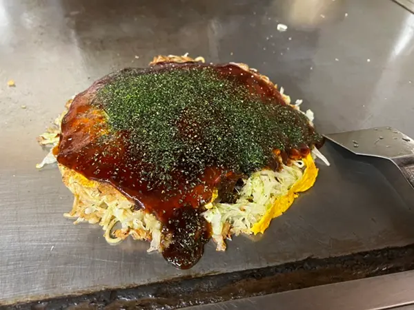 お好み焼き 斜め