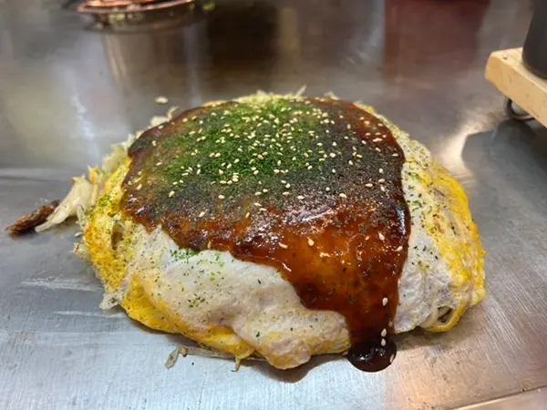 お好み焼き 斜め