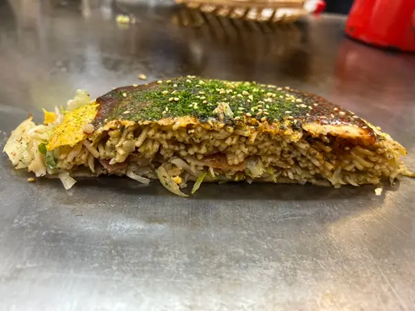 お好み焼き 断面