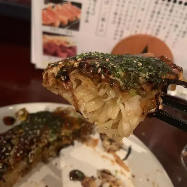 お好み焼き 断面