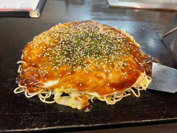 お好み焼き 斜め