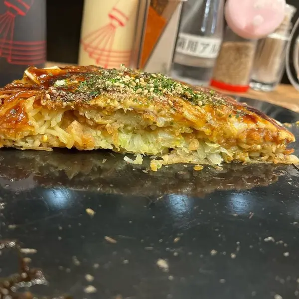 お好み焼き 断面