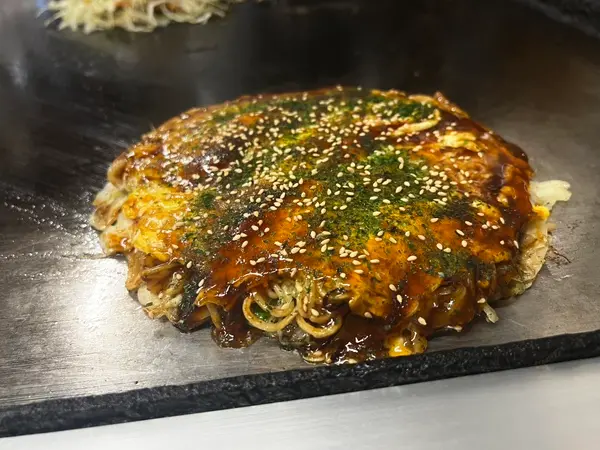 お好み焼き 斜め