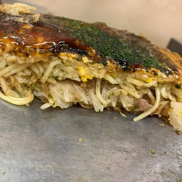 お好み焼き 断面