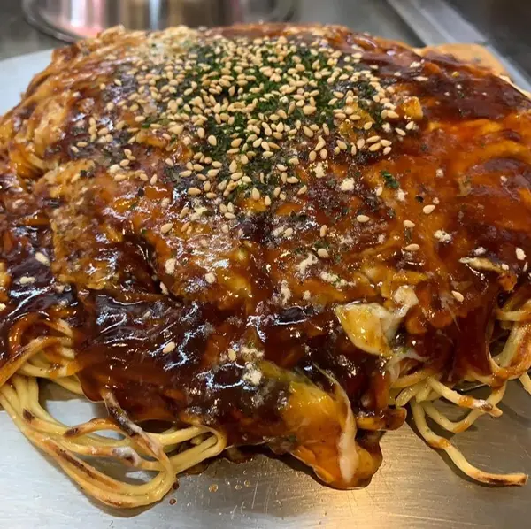 お好み焼き 斜め